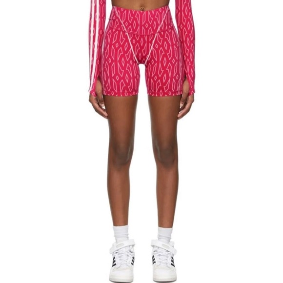 IVY PARK | Adidas pink monogram shorts - Picture 1 of 7